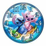 Ceas Disney, Lilo & Stitch, Lemn, 40 cm, CSDUV092 - imagine 5