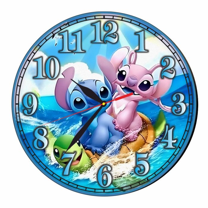 Ceas Disney, Lilo & Stitch, Lemn, 40 cm, CSDUV092 - imagine 5