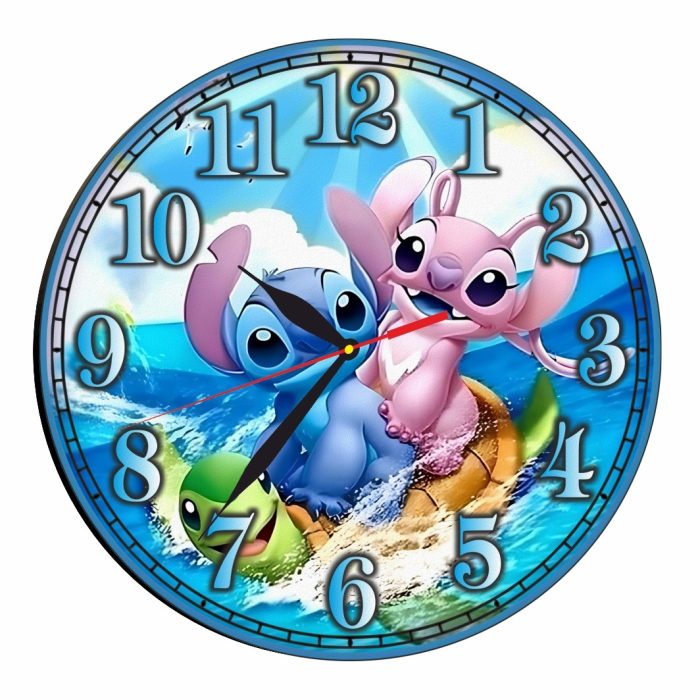 Ceas Disney, Lilo & Stitch, Lemn, 40 cm, CSDUV092 - imagine 1