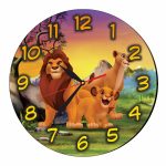 Ceas Disney, Regele Leu, Lion King, Lemn, 40 cm, CSDUV096 - imagine 5