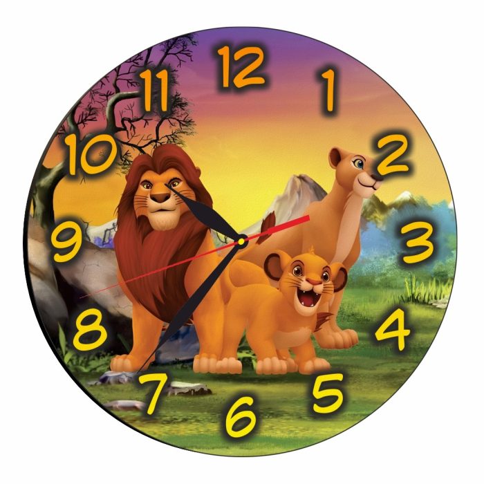 Ceas Disney, Regele Leu, Lion King, Lemn, 40 cm, CSDUV096 - imagine 1