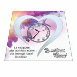 Ceas personalizat mama, Baza licheni, 40x40cm, CSMUV011 - imagine 4