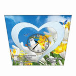 Ceas baza licheni, personalizat pentru nasa , Lemn, 40 cm, CSMUV012 - imagine 5