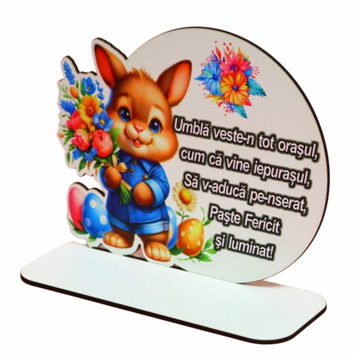 Baza pentru licheni, Paste, Lemn, 18×15 cm, DCPUV001 - imagine 3