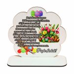 Baza pentru licheni, Paste, Lemn, 17,5×15,5 cm, DCPUV002