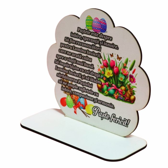 Baza pentru licheni, Paste, Lemn, 17,5×15,5 cm, DCPUV002 - imagine 4