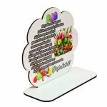 Baza pentru licheni, Paste, Lemn, 17,5×15,5 cm, DCPUV002 - imagine 2