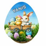 Cutie cadou de Paste Ou Kinder Surprise, Personalizata, Lemn, Multicolor, OKPUV003 - imagine 4
