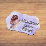 Pancarta Bine Ati Venit la casa Miresei, Nunta, Mov, 40x31cm, PBUV004 - imagine 5