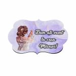 Pancarta Bine Ati Venit la casa Miresei, Nunta, Mov, 40x31cm, PBUV004 - imagine 4