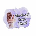Pancarta Bine Ati Venit la casa Miresei, Nunta, Mov, 40x31cm, PBUV004 - imagine 3