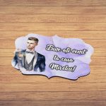 Pancarta Bine Ati Venit la casa Mirelui, Nunta, Mov, 40x31cm, PBUV005 - imagine 5