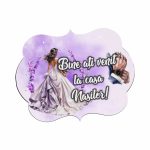 Pancarta Bine Ati Venit la casa Nasilor, Nunta, Mov, 40x31cm, PBUV009 - imagine 4