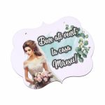 Pancarta Bine Ati Venit la casa Miresei, Nunta, Verde, 40x31cm, PBUV010 - imagine 3