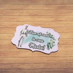 Pancarta Bine Ati Venit la casa Mirelui, Nunta, Verde, 40x31cm, PBUV011 - imagine 5