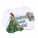 Pancarta Bine Ati Venit la casa Nasilor, Nunta, Verde, 40x31cm, PBUV012 - imagine 4