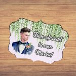 Pancarta Bine Ati Venit la casa Mirelui, Nunta, Verde, 40x31cm, PBUV014 - imagine 5