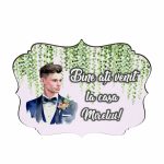 Pancarta Bine Ati Venit la casa Mirelui, Nunta, Verde, 40x31cm, PBUV014 - imagine 4