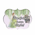 Pancarta Bine Ati Venit la casa Nasilor, Nunta, Verde, 40x31cm, PBUV015 - imagine 4