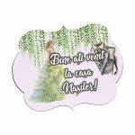 Pancarta Bine Ati Venit la casa Nasilor, Nunta, Verde, 40x31cm, PBUV015 - imagine 3