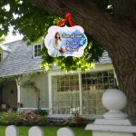 Pancarta Bine Ati Venit la casa Miresei, Nunta, Albastru, 40x31cm, PBUV016 - imagine 2