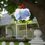 Pancarta Bine Ati Venit la casa Nasilor, Nunta, Albastru, 40x31cm, PBUV018 - imagine 2