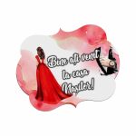 Pancarta Bine Ati Venit la casa Nasilor, Nunta, Rosu, 40x31cm, PBUV021 - imagine 3