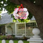 Pancarta Bine Ati Venit la casa Miresei, Nunta, Rosu, 40x31cm, PBUV022 - imagine 2