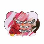 Pancarta Bine Ati Venit la casa Nasilor, Nunta, Rosu, 40x31cm, PBUV024 - imagine 4