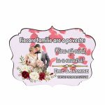 Pancarta Bine Ati Venit, Personalizata, Nunta, Rosu, 40x31cm, PBUV025 - imagine 3