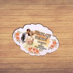 Pancarta Bine Ati Venit, Personalizata, Nunta, Portocaliu, 40x31cm, PBUV026 - imagine 4