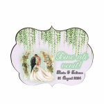 Pancarta Bine Ati Venit, Personalizata, Nunta, Verde, 40x31cm, PBUV030 - imagine 4