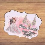 Pancarta Bine Ati Venit, Personalizata, Nunta, Roz, 40x31cm, PBUV034 - imagine 5