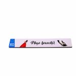 Set 2 Placute Numar Masina, Nasi, Rosu, Nunta, Lemn, 52x11cm, PMNUV002 - imagine 3