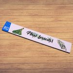 Set 2 Placute Numar Masina, Nasi, Verde, Nunta, Lemn, 52x11cm, PMNUV010 - imagine 5