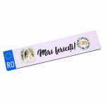 Set 2 Placute Numar Masina, Miri, Verde, Nunta, Lemn, 52x11cm, PMNUV011 - imagine 4