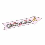 Pancarta Spre casa Miresei, Nunta, Roz, 46x14 cm, PSNUV004 - imagine 4