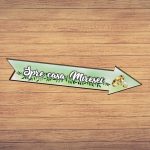 Pancarta Spre casa Miresei, Nunta, Verde, 46x14 cm, PSNUV007 - imagine 5