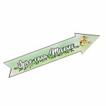 Pancarta Spre casa Miresei, Nunta, Verde, 46x14 cm, PSNUV007 - imagine 4