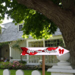 Pancarta Spre casa Nasilor, Nunta, Rosu, 46x14 cm, PSNUV015 - imagine 2