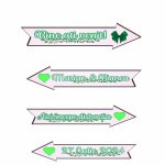 Set Pancarte Bine ati venit, Nunta, Personalizata, Verde, 46x14 cm, PSNUV017 - imagine 3