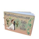Album Foto Coperta Lemn, Guest Book, Nunta, Verde, 21x30 cm CANUV012 - imagine 2