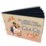 Album Foto Coperta Lemn, Guest Book, Nunta, Piersica, 21x30 cm CANUV014