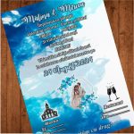 Invitatie Nunta, Model INC001, A5, Albastru - imagine 5