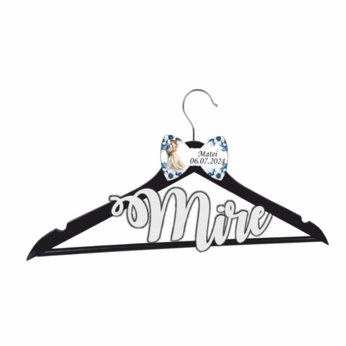 Umeras Personalizat, Nunta, Mire, Negru, UNMUV011 - imagine 4
