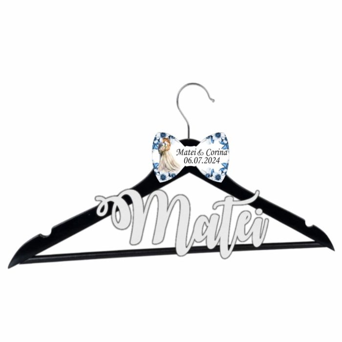 Umeras Personalizat, Nunta, Mire, Negru, UNMUV018 - imagine 3