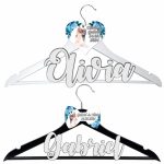 Set Umerase Personalizate, Nunta, Alb Negru, UNUV004