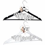 Set Umerase Personalizate, Nunta, Alb Negru, UNUV007 - imagine 5