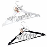 Set Umerase Personalizate, Nunta, Alb Negru, UNUV007 - imagine 2