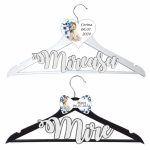 Set Umerase Personalizate, Nunta, Alb Negru, UNUV009